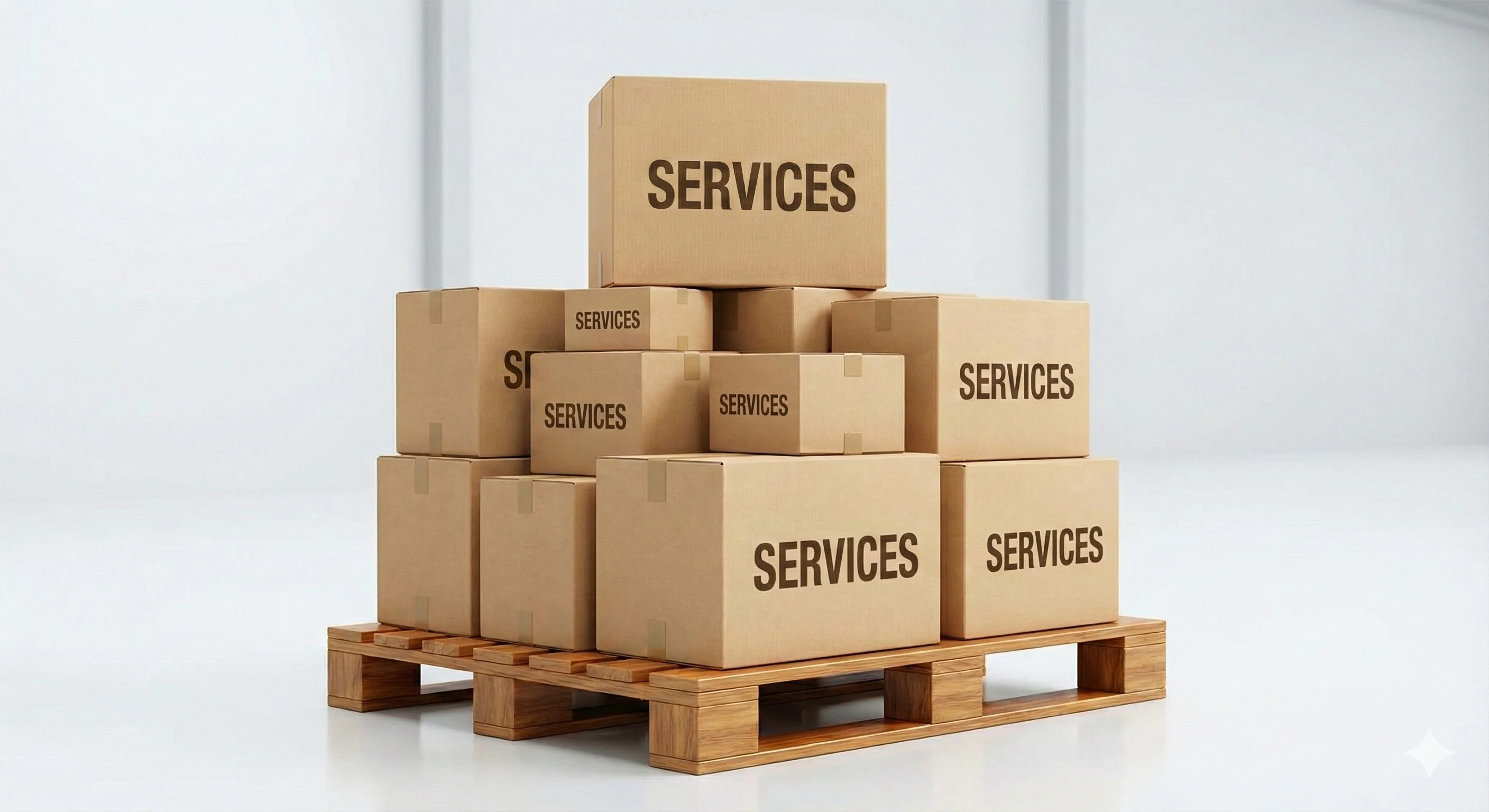 Courier and logistics services illustration